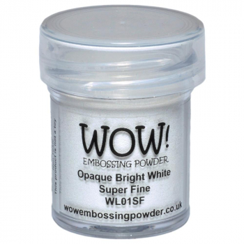 WOW! Ebossingpulver - Super Fine - Opaque Bright White
